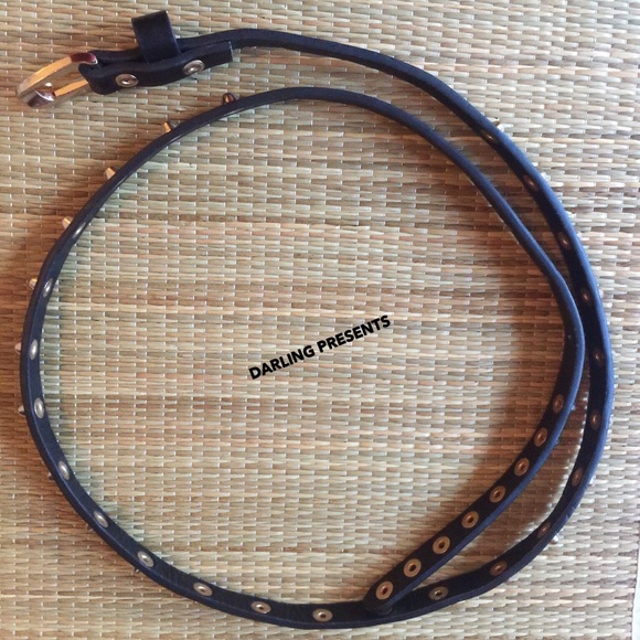 BLACK STUDDED BELT - Picture 2 of 4